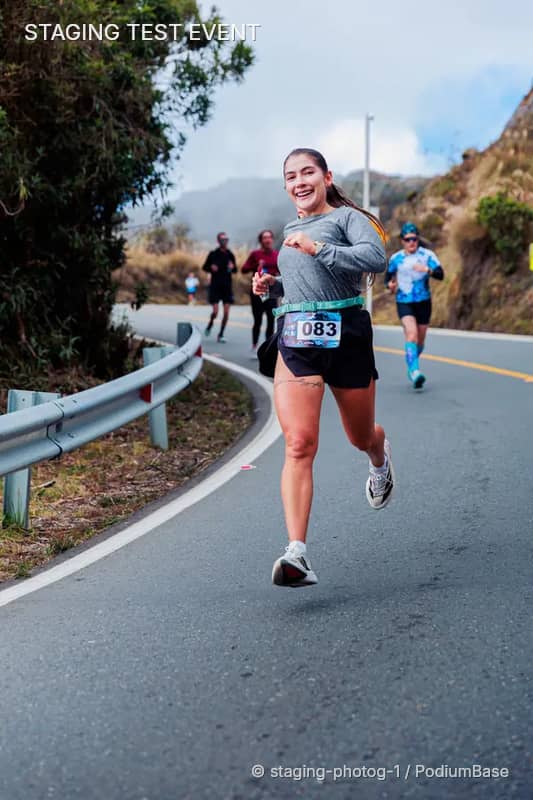 Watermarked race photo preview