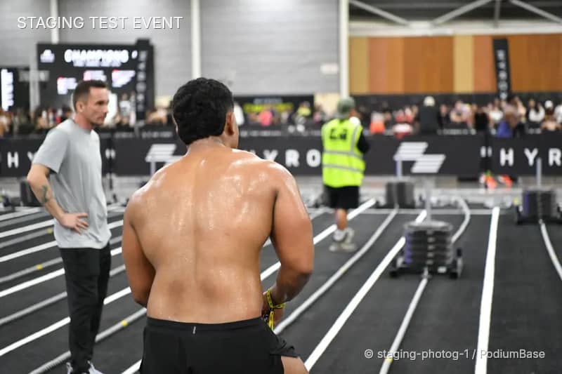 Watermarked race photo preview